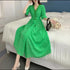 Summer Boho Short Sleeves Dresses